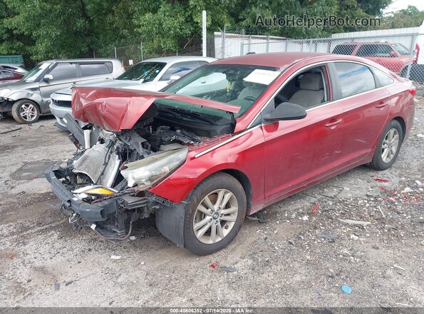 5NPE24AF0GH285290 2016 HYUNDAI SONATA Красный Передняя левая четверть