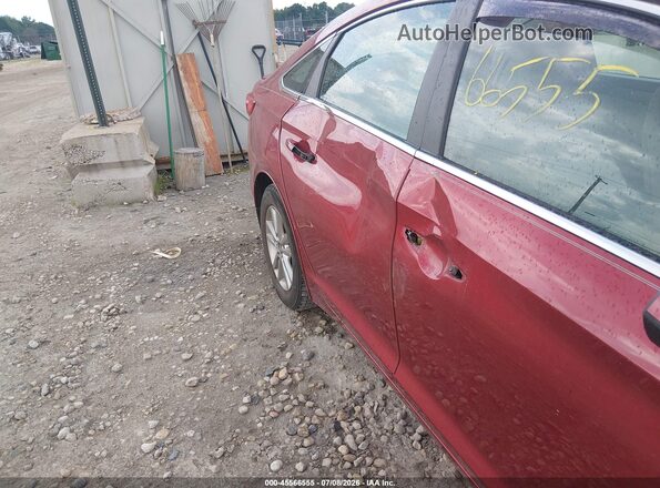 5NPE24AF0GH299822 2016 HYUNDAI SONATA Red წინა ხედი