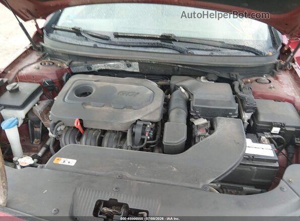 5NPE24AF0GH299822 2016 HYUNDAI SONATA Red უკანა ხედი