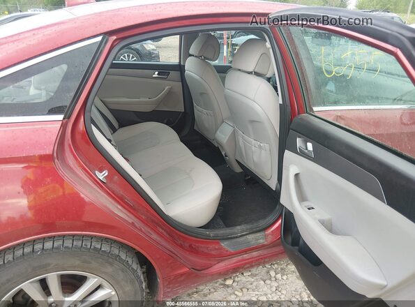 5NPE24AF0GH299822 2016 HYUNDAI SONATA Red VIN კოდის სტიკერის ხედი