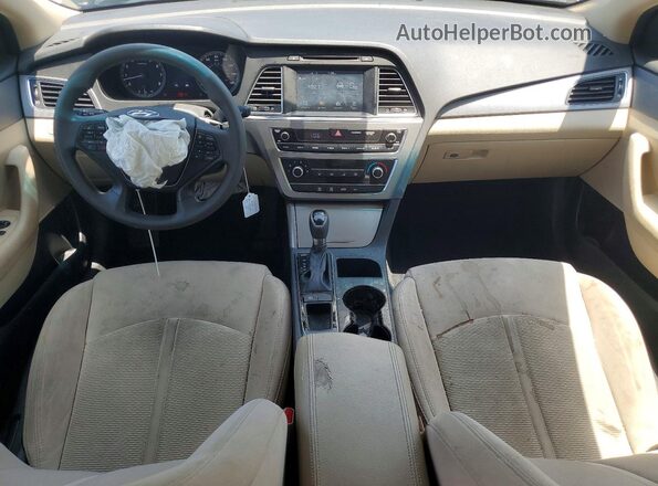 5NPE24AF0GH307563 2016 HYUNDAI SONATA White წინა პანელის ხედი