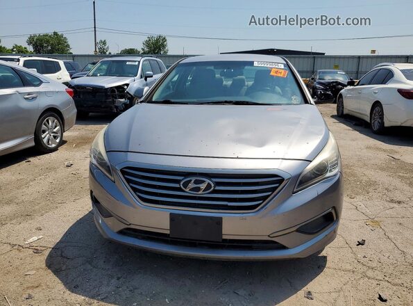 5NPE24AF0GH321009 2016 HYUNDAI SONATA Gray Դիմացի տեսք