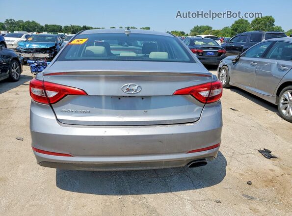 5NPE24AF0GH321009 2016 HYUNDAI SONATA Gray Հետևի տեսք