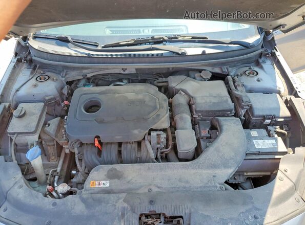 5NPE24AF0GH321009 2016 HYUNDAI SONATA Gray Սալոնի հետևի տեսք
