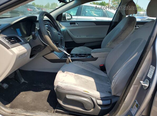 5NPE24AF0GH321009 2016 HYUNDAI SONATA Gray Սալոնի դիմացի տեսք