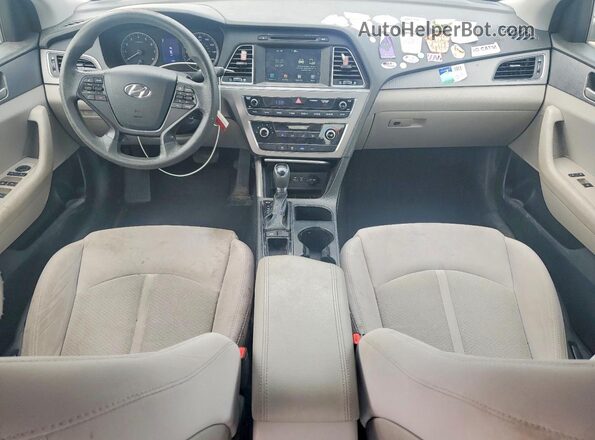 5NPE24AF0GH362868 2016 HYUNDAI SONATA Silver Widok deski rozdzielczej