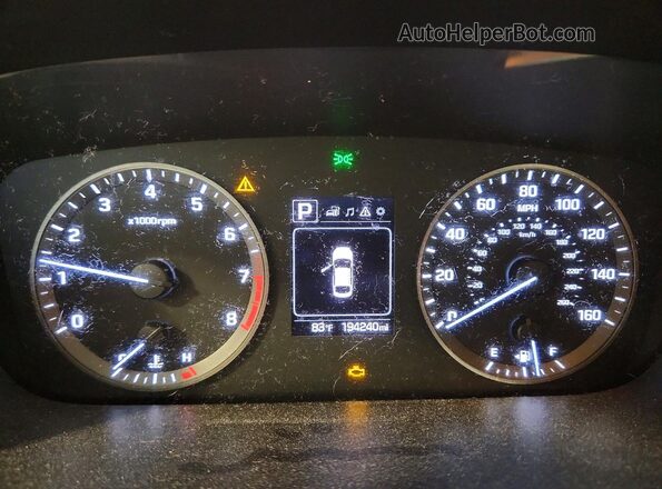 5NPE24AF0GH362868 2016 HYUNDAI SONATA Silver Widok zestawu wskaźników