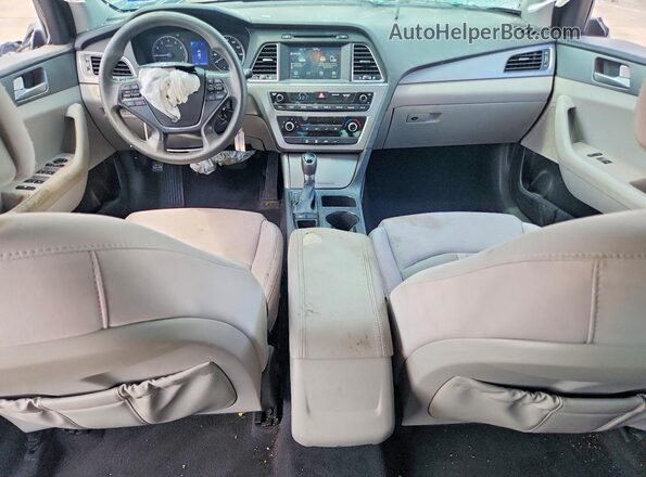 5NPE24AF0GH373370 2016 HYUNDAI SONATA White Առջևի վահանակի տեսք