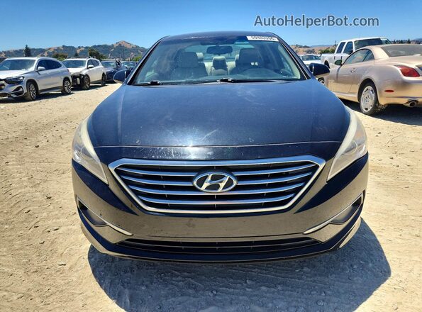 5NPE24AF0GH378794 2016 HYUNDAI SONATA Черный Вид спереди