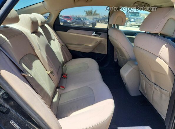5NPE24AF0GH378794 2016 HYUNDAI SONATA Черный Вид задних сидений