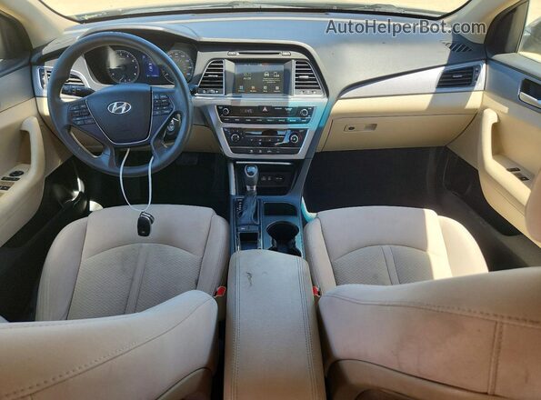 5NPE24AF0GH378794 2016 HYUNDAI SONATA Черный Вид панели приборов