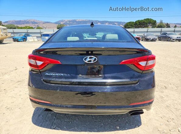 5NPE24AF0GH378794 2016 HYUNDAI SONATA Черный Вид сзади