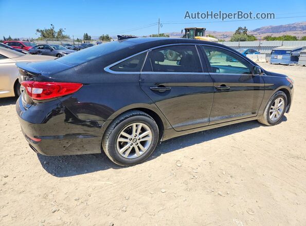 5NPE24AF0GH378794 2016 HYUNDAI SONATA Черный Задняя правая четверть