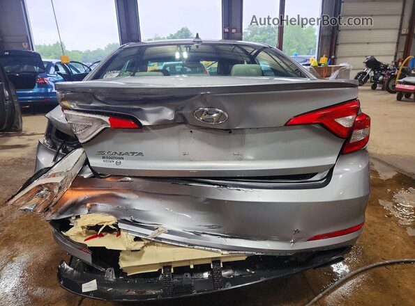 5NPE24AF0GH383350 2016 HYUNDAI SONATA Silver Հետևի տեսք
