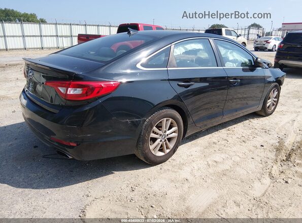 5NPE24AF0GH411048 2016 HYUNDAI SONATA Black Հետևի աջ
