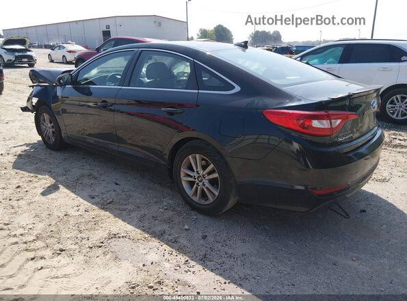 5NPE24AF0GH411048 2016 HYUNDAI SONATA Black Հետևի ձախ