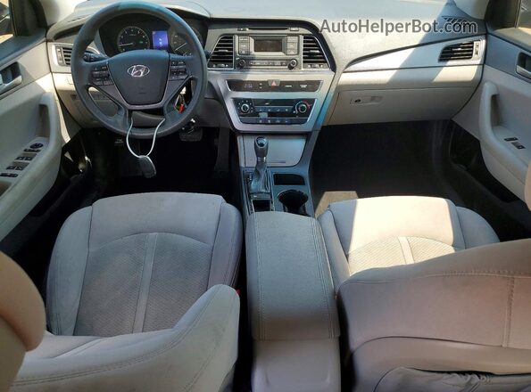 5NPE24AF0HH452975 2017 HYUNDAI SONATA Black წინა პანელის ხედი
