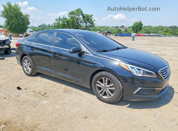 5NPE24AF0HH452975 2017 HYUNDAI SONATA Black წინა მარჯვენა