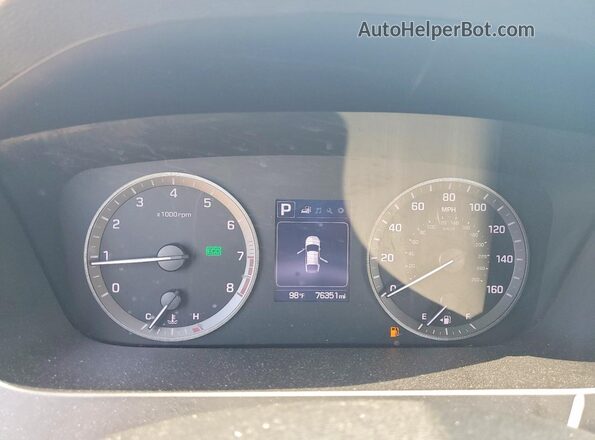 5NPE24AF0HH452975 2017 HYUNDAI SONATA Black ხელსაწყოთა პანელის ხედი