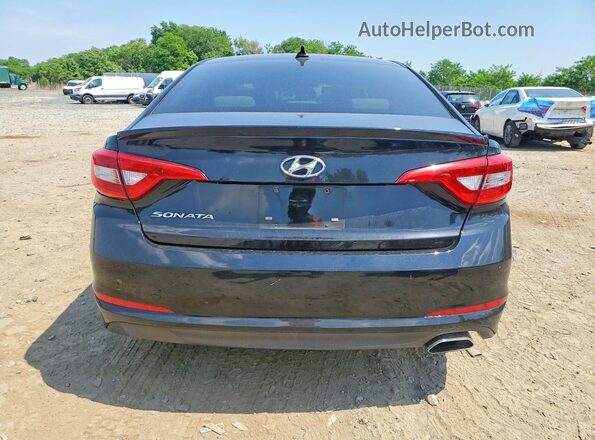 5NPE24AF0HH452975 2017 HYUNDAI SONATA Black უკანა ხედი