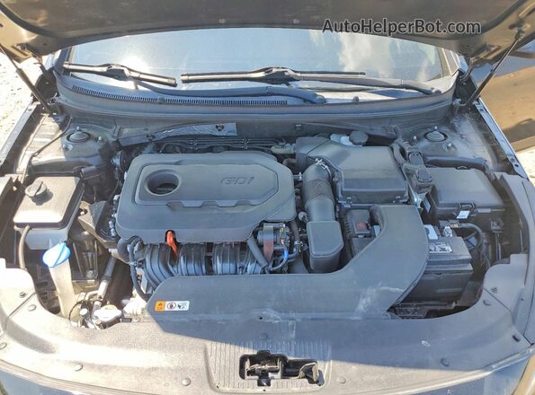 5NPE24AF0HH452975 2017 HYUNDAI SONATA Black უკანა სალონის ხედი