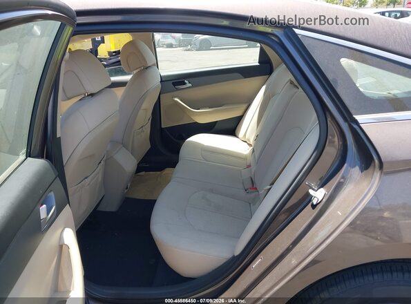 5NPE24AF0HH474216 2017 HYUNDAI SONATA Brown Vista de la etiqueta del VIN