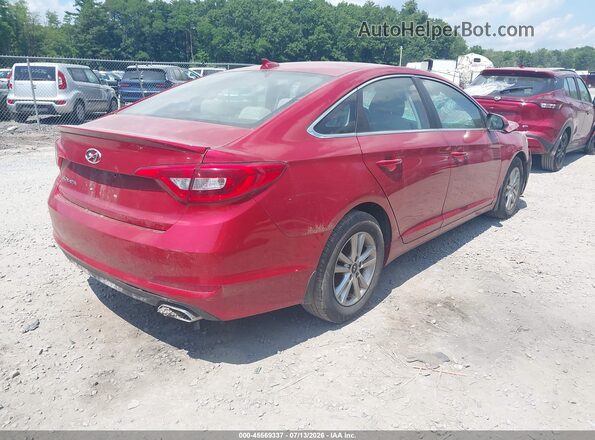 5NPE24AF0HH506162 2017 HYUNDAI SONATA Red Tył prawy