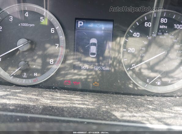 5NPE24AF0HH506162 2017 HYUNDAI SONATA Red Widok tylnych siedzeń