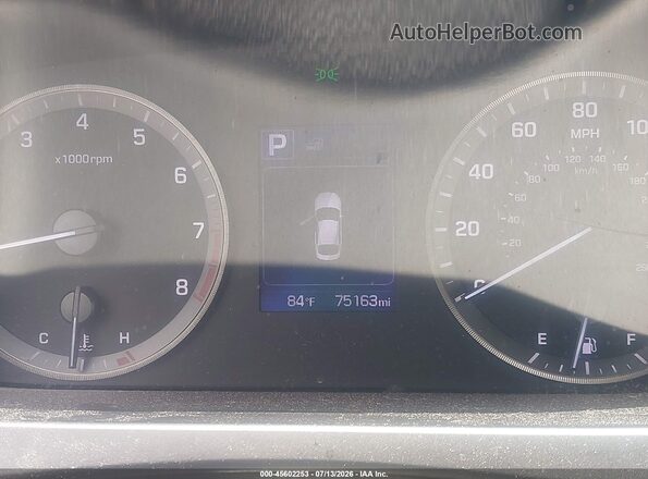 5NPE24AF0HH510325 2017 HYUNDAI SONATA Gray Հետևի նստատեղերի տեսք