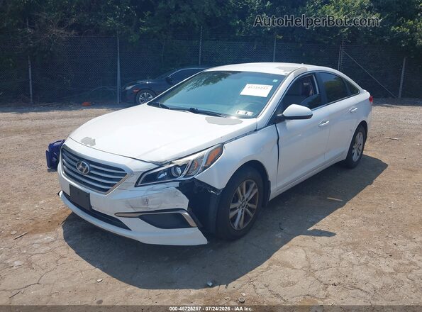 5NPE24AF0HH514097 2017 HYUNDAI SONATA White Front left
