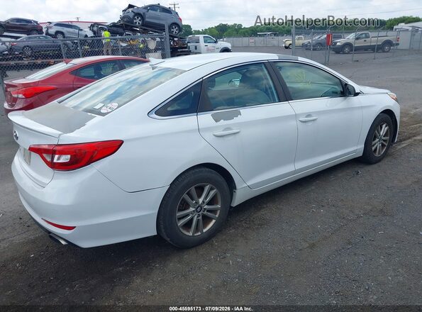 5NPE24AF0HH540151 2017 HYUNDAI SONATA Белый Задняя правая четверть