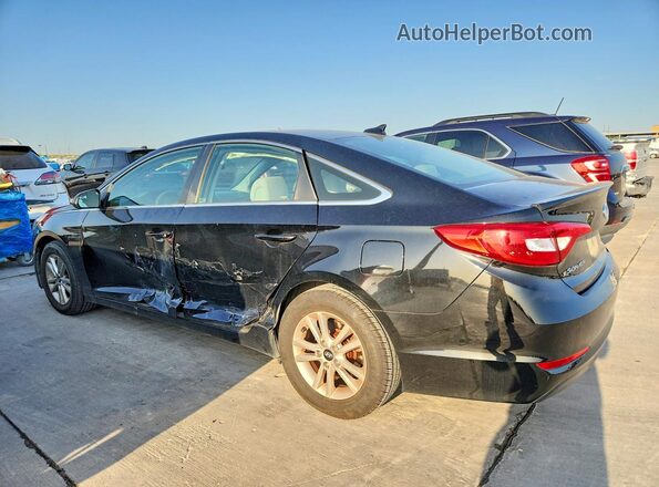 5NPE24AF0HH557953 2017 HYUNDAI SONATA Черный Задняя левая четверть