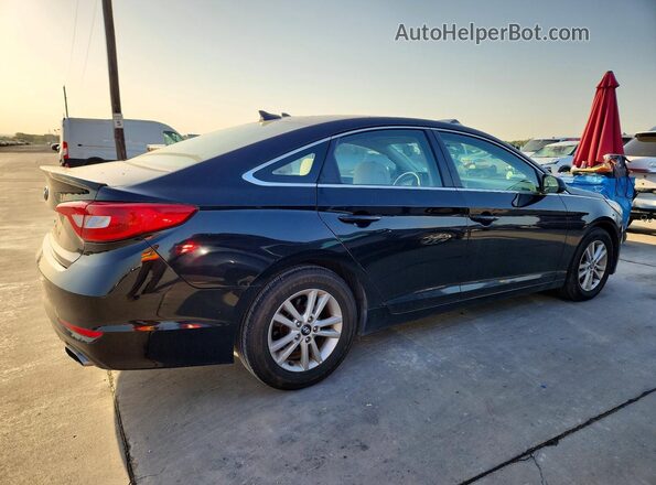 5NPE24AF0HH557953 2017 HYUNDAI SONATA Черный Задняя правая четверть
