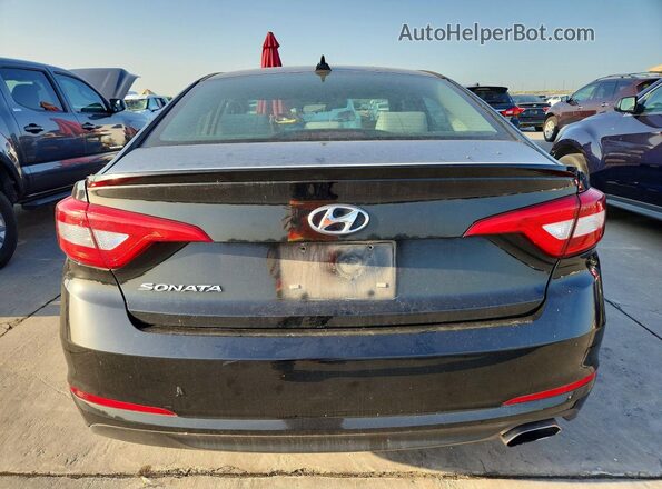 5NPE24AF0HH557953 2017 HYUNDAI SONATA Черный Вид сзади