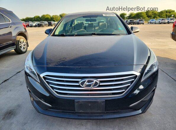 5NPE24AF0HH557953 2017 HYUNDAI SONATA Черный Вид спереди
