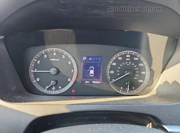 5NPE24AF0HH557953 2017 HYUNDAI SONATA Черный Вид щитка приборов