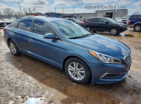 5NPE24AF0HH568337 2017 HYUNDAI SONATA Blue Առջևի աջ