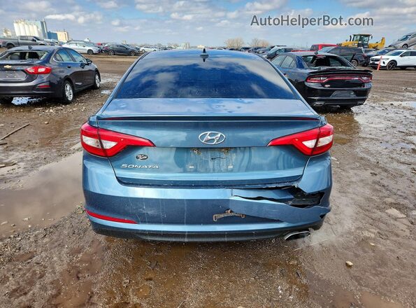 5NPE24AF0HH568337 2017 HYUNDAI SONATA Blue Հետևի տեսք