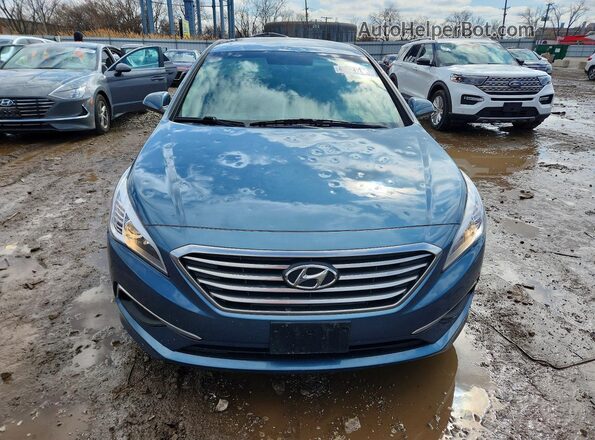5NPE24AF0HH568337 2017 HYUNDAI SONATA Blue Դիմացի տեսք