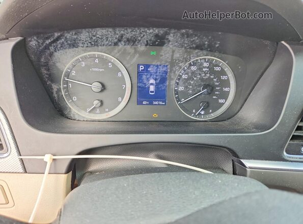 5NPE24AF0HH568337 2017 HYUNDAI SONATA Blue Սարքավորումների վահանակի տեսք