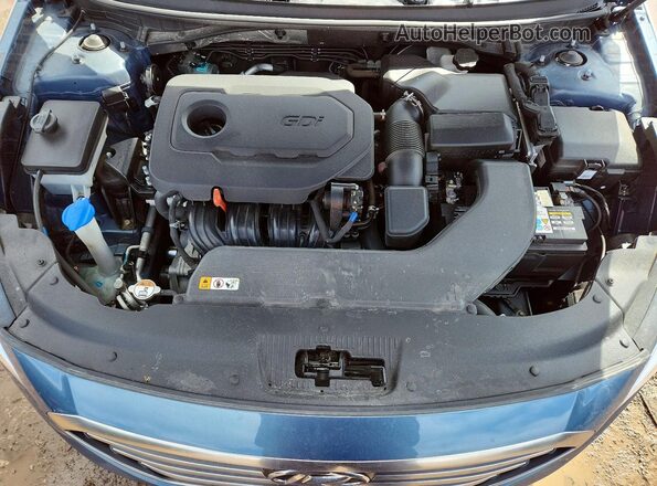 5NPE24AF0HH568337 2017 HYUNDAI SONATA Blue Սալոնի հետևի տեսք
