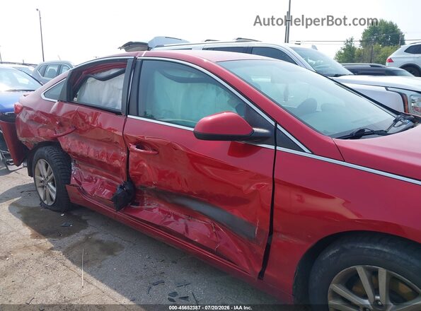 5NPE24AF0HH572601 2017 HYUNDAI SONATA Red წინა ხედი