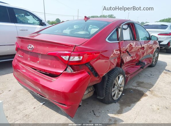 5NPE24AF0HH572601 2017 HYUNDAI SONATA Red უკანა მარჯვენა