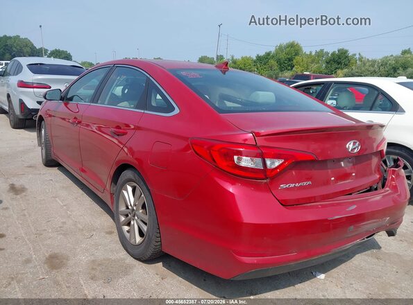 5NPE24AF0HH572601 2017 HYUNDAI SONATA Red უკანა მარცხენა