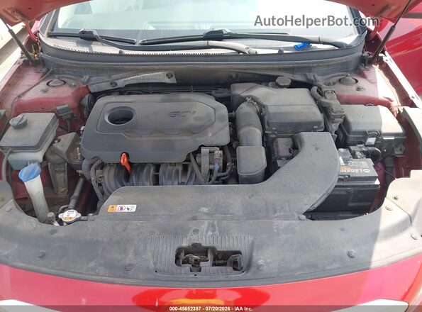 5NPE24AF0HH572601 2017 HYUNDAI SONATA Red უკანა ხედი