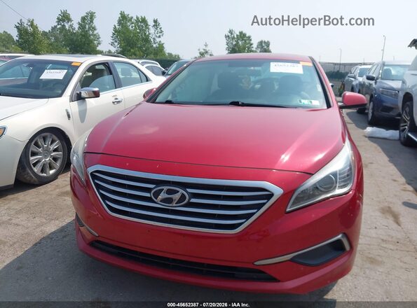 5NPE24AF0HH572601 2017 HYUNDAI SONATA Red ხელსაწყოთა პანელის ხედი