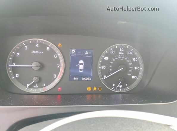 5NPE24AF0HH589494 2017 HYUNDAI SONATA Silver ხელსაწყოთა პანელის ხედი