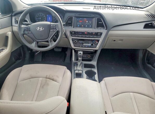5NPE24AF0HH589494 2017 HYUNDAI SONATA Silver წინა პანელის ხედი