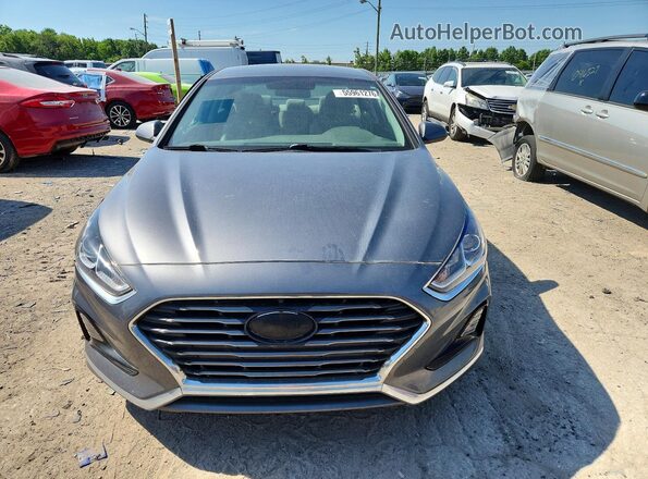 5NPE24AF0JH650610 2018 HYUNDAI SONATA Gray Դիմացի տեսք