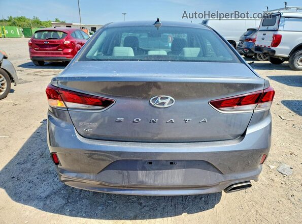 5NPE24AF0JH650610 2018 HYUNDAI SONATA Gray Հետևի տեսք
